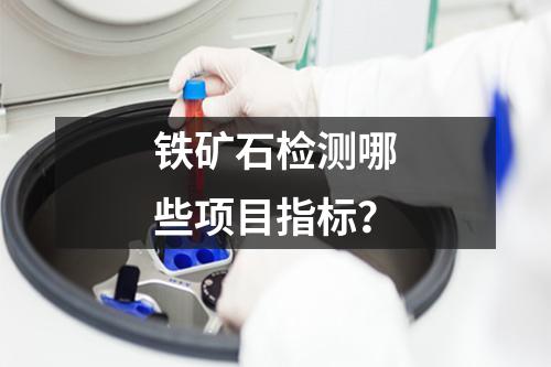 铁矿石检测哪些项目指标？